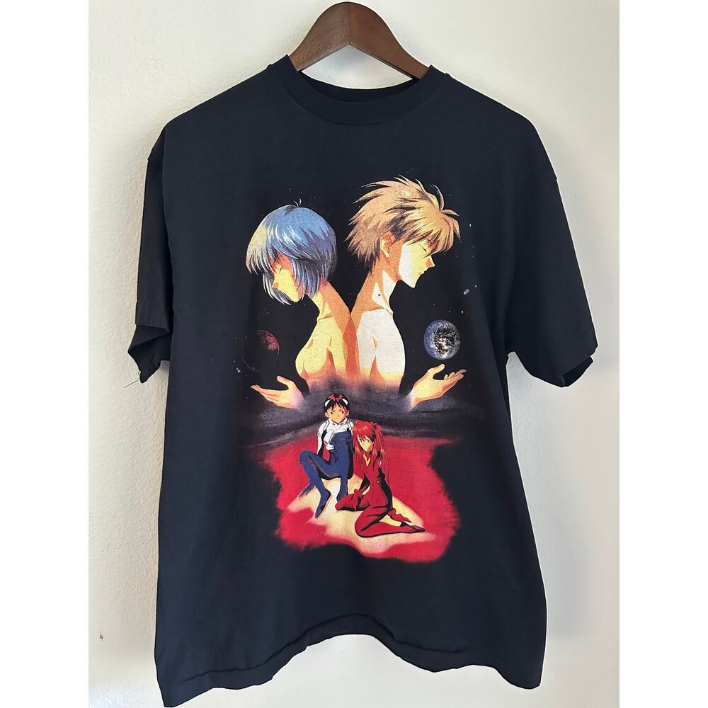 Neon Genesis Evangelion T-Shirt Reprint Single Stitch Screen Stars Tag